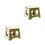 2Pcs Portable Green Folding Stool Foldable Step Stool for Travel Use 9