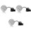 3Pcs Red Fish Tank Spotlight with Silicone Suction Cup and LED Light 2