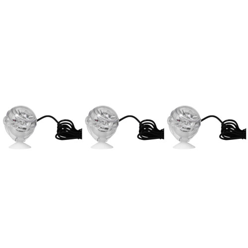 3Pcs Red Fish Tank Spotlight with Silicone Suction Cup and LED Light 2