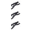 3Pcs Strong Nylon Carrying Straps Black with Ergonomic Shoulder Pad 8