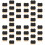 40Ensembles Ardoises Miniatures Pied Bois Multicolores Décoratives 6