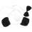 2Ensembles Accessoires Cosplay Panda Oreilles Queue Nœud Coloré Enfant 9