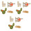 3Ensembles Broches Cartoon Colorées En Pour Accrocheuses 4