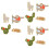 3Ensembles Broches Cartoon Colorées En Pour Accrocheuses 6