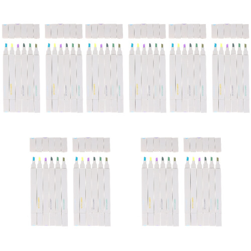 60Pcs Practical Paper Highlighters with Pen Cover for Writing 2