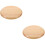 2Pcs Round Wood Seat Replacements for Bar Stools Light Yellow 7