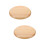 2Pcs Round Wood Seat Replacements for Bar Stools Light Yellow 8