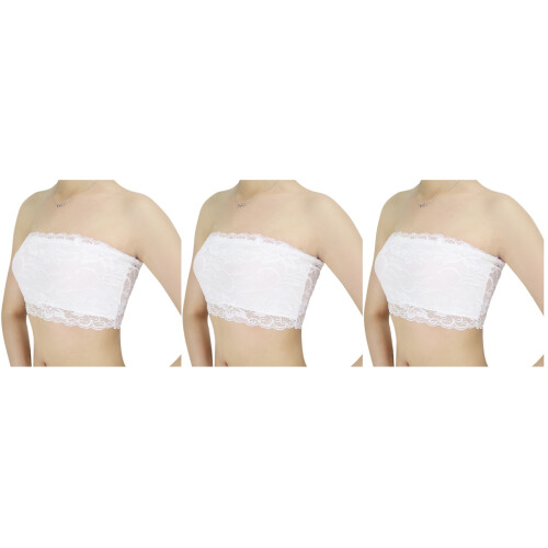 3Pièces Bandeau Tube Bra Élastique Pour Été 2