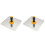2Pcs Silver Concrete Level Tool Hand Trowel for Plaster and Stucco 3