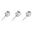 3Pcs Stainless Steel Juice Filter Spoon Silver for Cooking 4