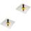 2Pcs Silver Concrete Level Tool Hand Trowel for Plaster and Stucco 4