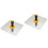 2Pcs Silver Concrete Level Tool Hand Trowel for Plaster and Stucco 5