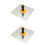 2Pcs Silver Concrete Level Tool Hand Trowel for Plaster and Stucco 6