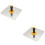 2Pcs Silver Concrete Level Tool Hand Trowel for Plaster and Stucco 7