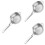 3Pcs Stainless Steel Juice Filter Spoon Silver for Cooking 9
