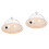 2Pcs Transparent Plastic Dome for Cake Food Display with Wood Base 5