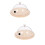 2Pcs Transparent Plastic Dome for Cake Food Display with Wood Base 7