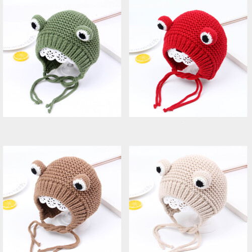 1Pc Comfortable Knitted Winter Baby Hat (Green) 1