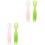 4Pcs Silicone Baby Spoons Assorted Colors Soft Training Utensils 3