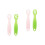 4Pcs Silicone Baby Spoons Assorted Colors Soft Training Utensils 4