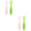 4Pcs Silicone Baby Spoons Assorted Colors Soft Training Utensils 6