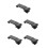 5Pcs Wear-Resistant Black Plastic Belt Clips for Holders 8