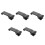 5Pcs Wear-Resistant Black Plastic Belt Clips for Holders 9