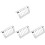 4Pcs Silver Kitchen Bread Rack Stainless Steel Reusable Toast Holder 4