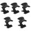 5Pièces Support Casque Pliable Noir Pour Ordinateur Bureau Gaming 5