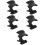 5Pièces Support Casque Pliable Noir Pour Ordinateur Bureau Gaming 9