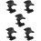 5Pièces Support Casque Pliable Noir Pour Ordinateur Bureau Gaming 10