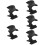 5Pièces Support Casque Pliable Noir Pour Ordinateur Bureau Gaming 11