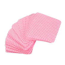 300 pezzi di tamponi di cotone senza pelucchi per rimuovere lo smalto gel, rosa