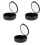 3Pcs Mouth Guard Case Black Durable Plastic Snap Lock Denture Storage 4