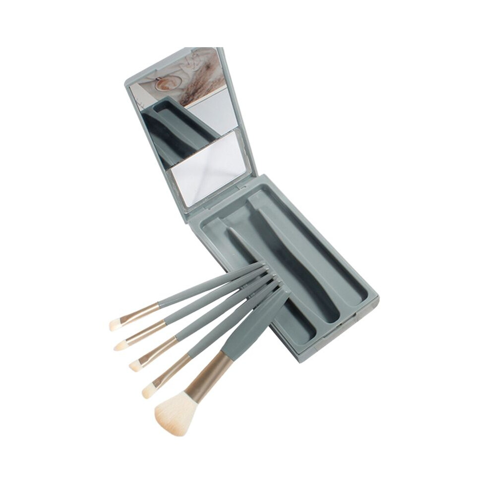 Tlily Makeup Brushes Set Easy-Taken Makeup Brush Set With Case And Mirror Small Cosmetic Brushes Perfect For Travel B