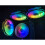 3Sets 12Cm St Koelventilator Rgb LED Met Controller Efficiënt En Kleur 2