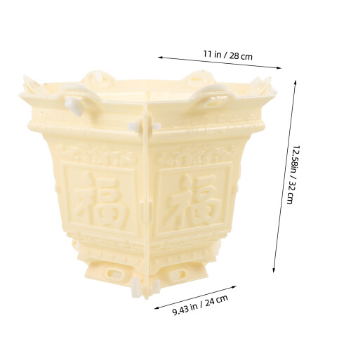 Plastic Zeskantmal Voor Bloempotten Met Cement 2
