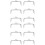 12Pcs Smooth Silver DIY Purse Clasp Frames Replacement Bag Handles 7