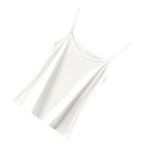 Modal Spaghetti Strap Tank Top White Free Size