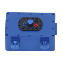 Boîte de récepteur en alliage d'aluminium pour voitures à l'échelle 1/10, bleu