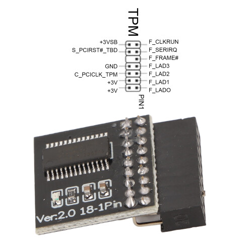 18Pin TPM 2.0 LPC Module for Asrock Enhance Your PC Security HOT 2