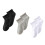 3 Pairs Cotton Socks Size 20-24 Black White Gray 10