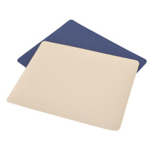 2pcs Rubber Sewing Machine Foot Pedal Mats, Non-Slip, White/Blue 23x19cm