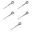 5Pièces Clé De Bouchon Argentée Aluminium Pour Baril Seau 9