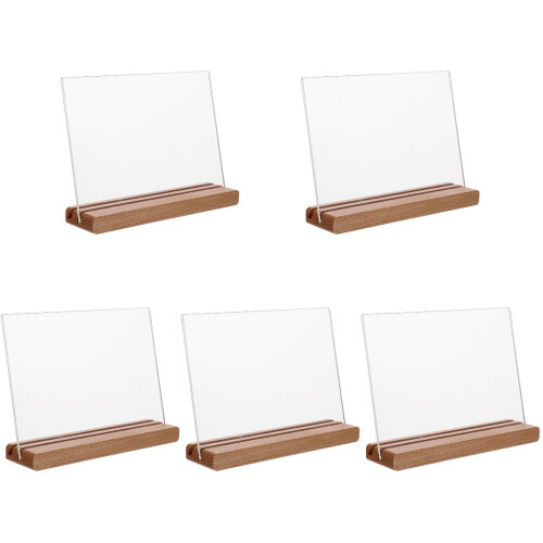 5St Transparant Labelhouder Display Bord Voor Restaurant Decor 1