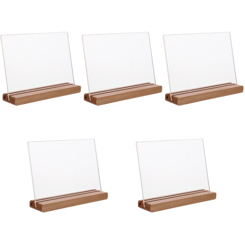 5St Transparant Labelhouder Display Bord Voor Restaurant Decor 2