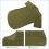 2Pièces T-Shirt V Courtes Coton Respirant Olive 6