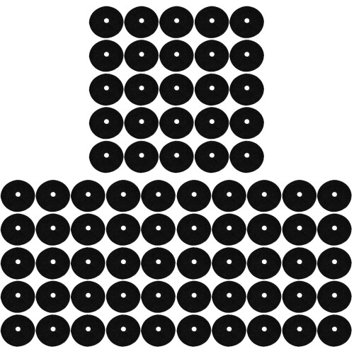 60Pcs Black Degradable Mulch Ring Tree Control Cloth for Garden 1