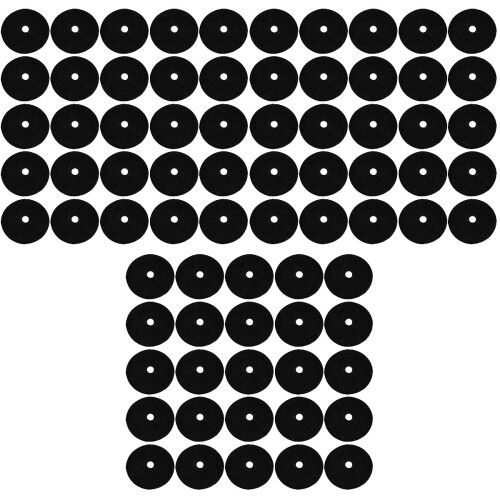 60Pcs Black Degradable Mulch Ring Tree Control Cloth for Garden 2