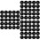 60Pcs Black Degradable Mulch Ring Tree Control Cloth for Garden 6